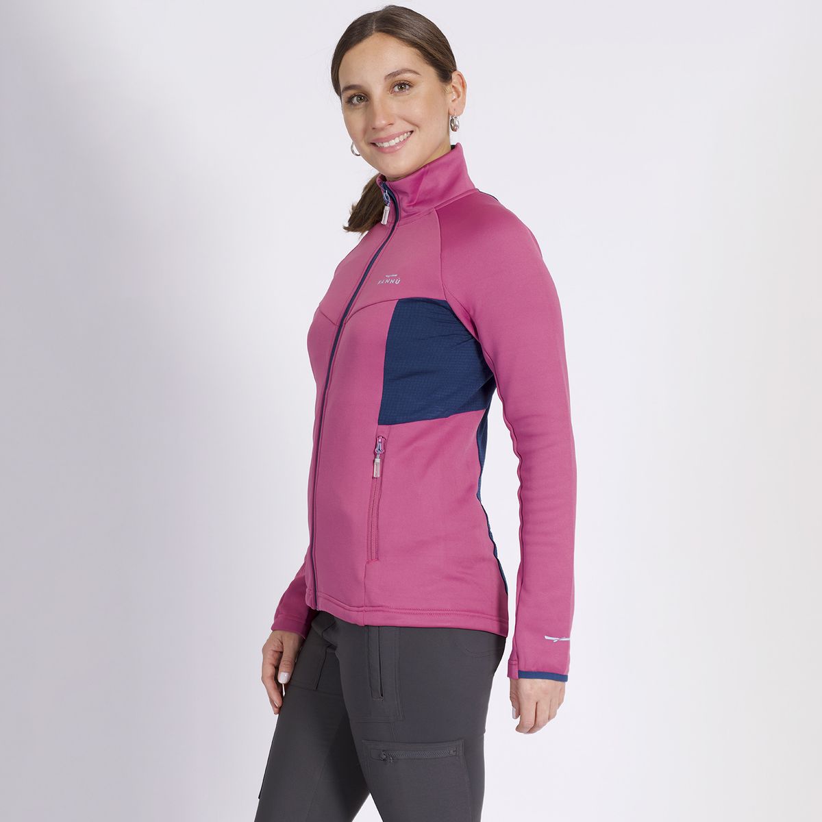 KANNU - Polar Square Renovation Full Zip Mujer Violeta KANNU