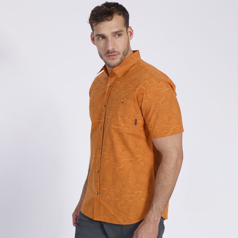 KANNU - Camisa Landscape Outdoor Naranja KANNU