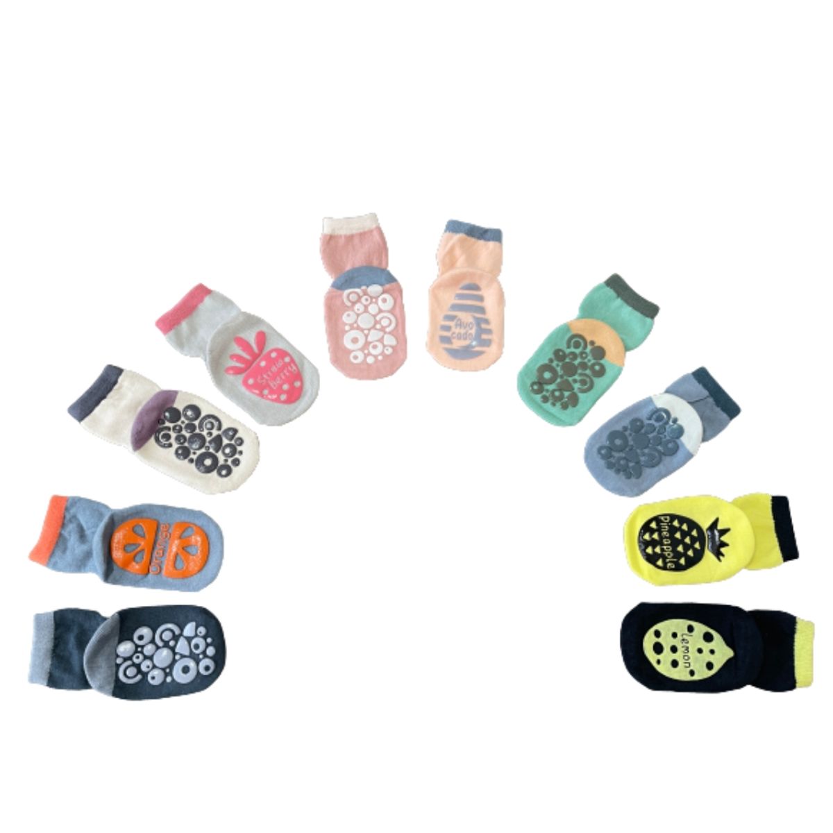 GENERICO - Calcetines antideslizantes para niños Pack x 4 pares