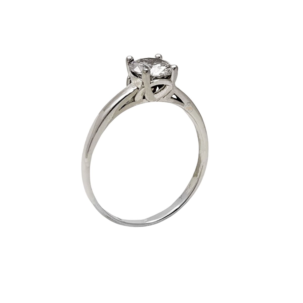 JOYAS MYTOKE - Anillo Solitario Talla 23 Circon Plata Fina 925 Mujer