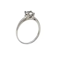 JOYAS MYTOKE - Anillo Solitario Talla 23 Circon Plata Fina 925 Mujer