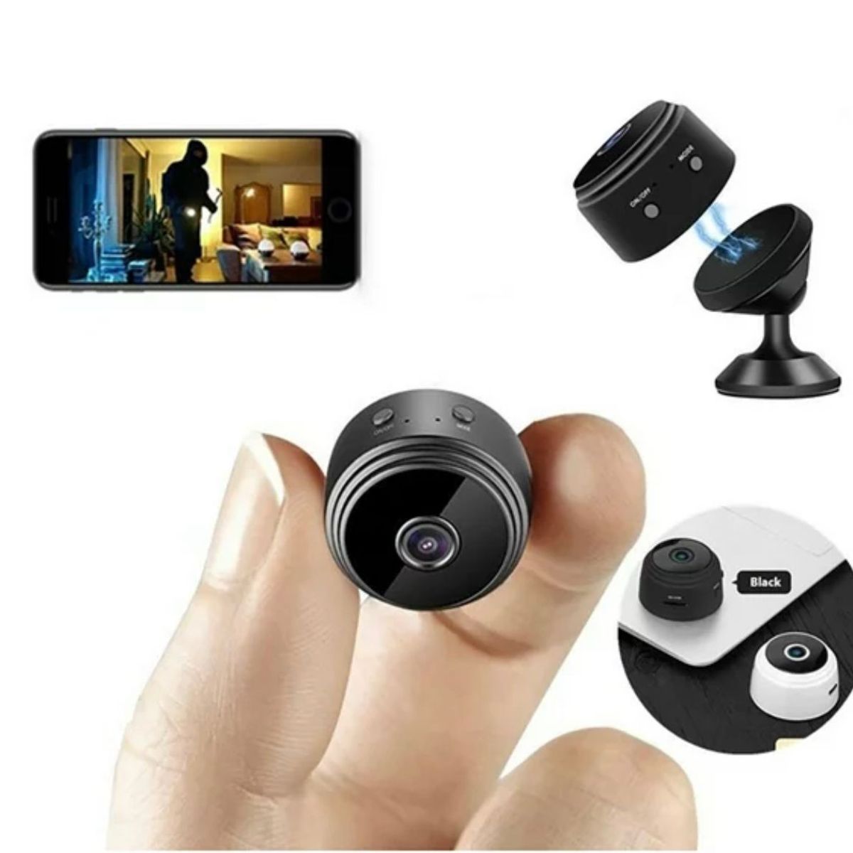 UNIVERSAL - Mini Cámara De Seguridad Wifi Inalámbrico