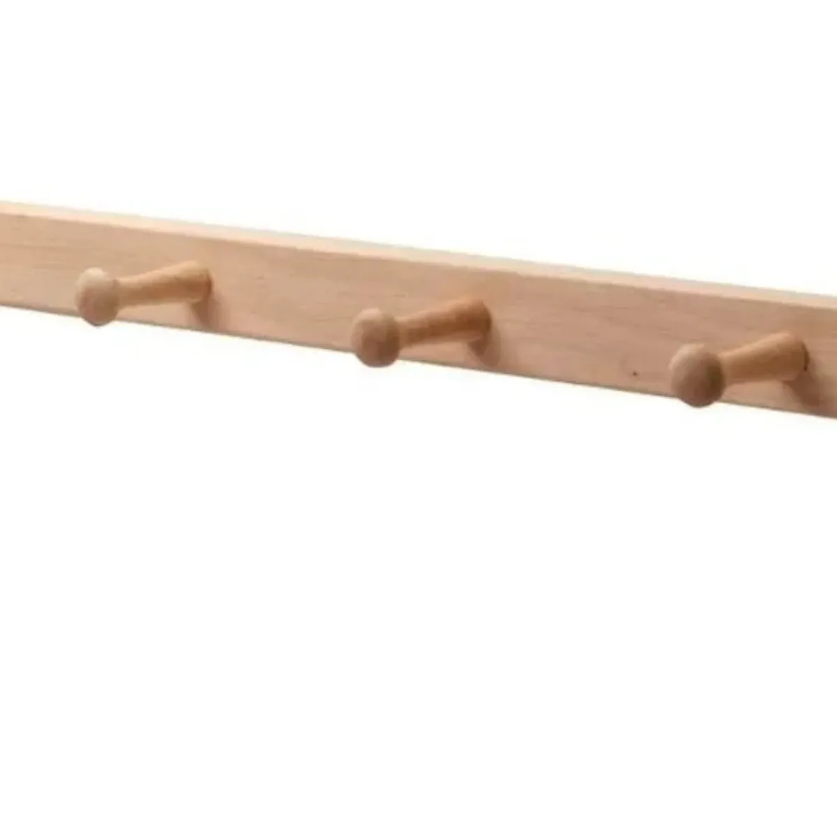 GENERICO - Colgador De Pared 4 Cabezas De Madera