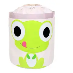 HAOKIDS - Canasto organizador para juguetes o ropa Lona impermeable de Rana