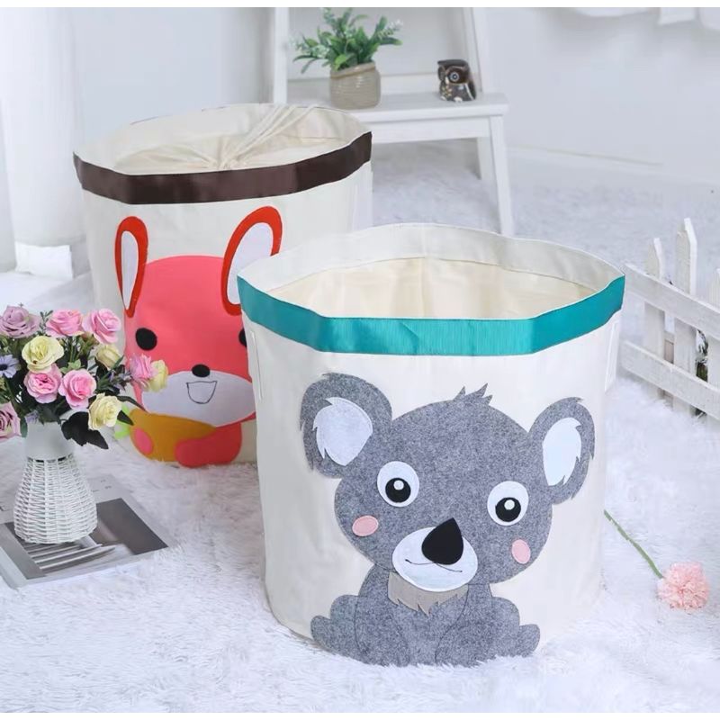 HAOKIDS - Canasto organizador para juguetes o ropa lona impermeable de Koala