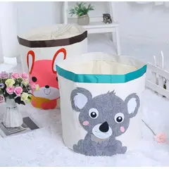 HAOKIDS - Canasto organizador para juguetes o ropa lona impermeable de Koala