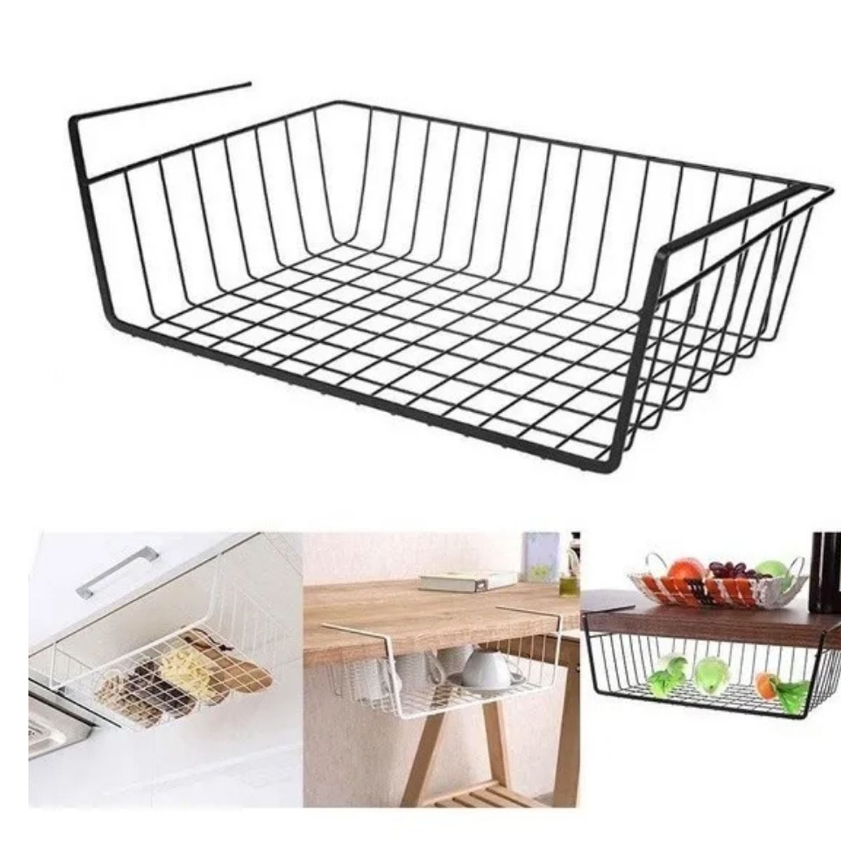 GENERICO - Canasto Estante Organizador Colgante Multiuso Repisa Armario