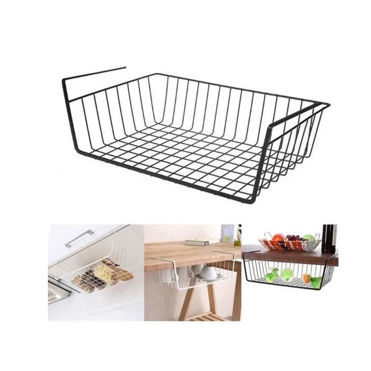 GENERICO - Canasto Estante Organizador Colgante Multiuso Repisa Armario