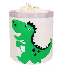 HAOKIDS - Canasto organizador de lona impermeable diseño dinosaurio