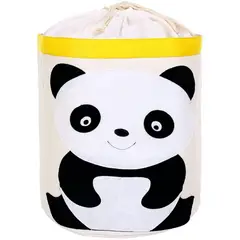 HAOKIDS - Canasto organizador para juguetes o ropa Lona impermeable oso panda