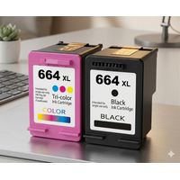 Pack Tinta 664xl Negro y Tricolor Compatible con 1115-2135-3635 2345