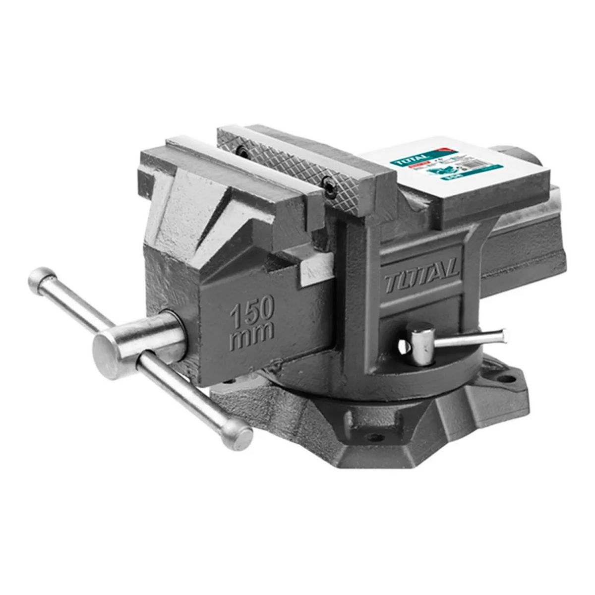 TOTAL TOOLS - Tornillo De Banco Mecanico Base Giratoria 6 Pulgadas