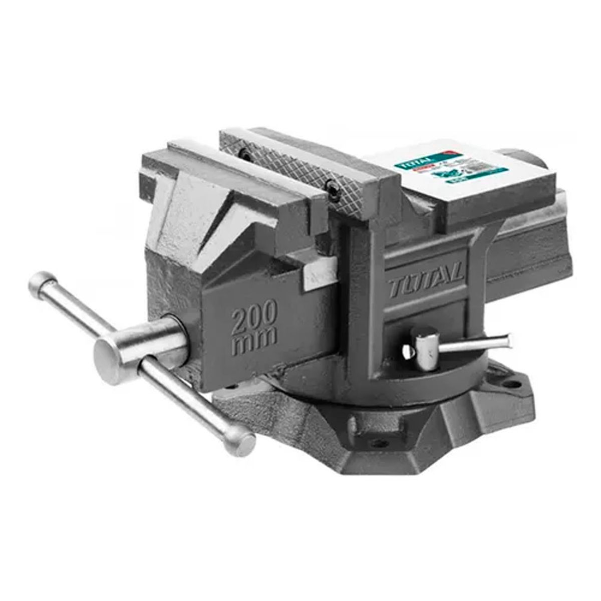 TOTAL TOOLS - Tornillo De Banco Mecanico Base Giratoria 8 Pulgadas