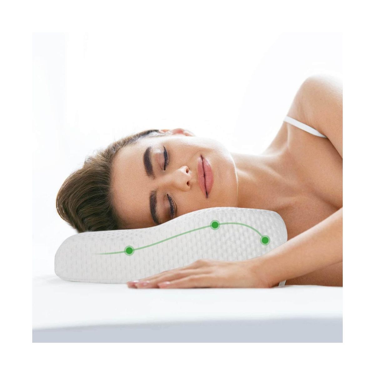 DOMA - Almohada Viscoelastica Ergonomica E Hipoalergénica 50Cm Doma