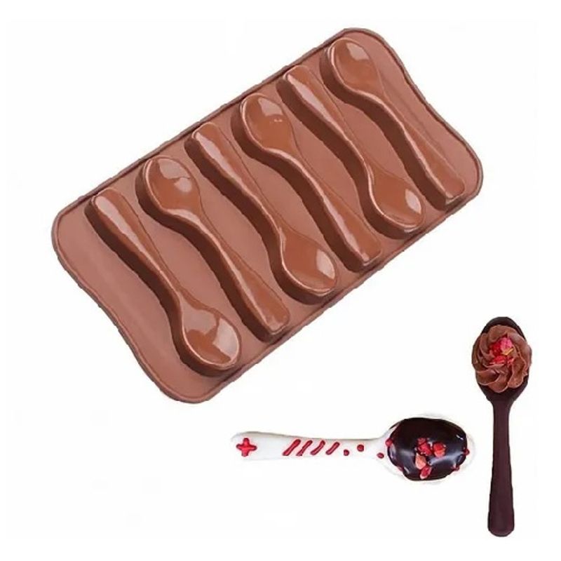 GENERICO - Moldes De Chocolate Moldes Silicona Chocolate Cucharas