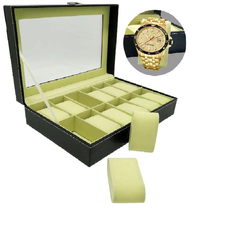 GENERICO - Caja Organizadora De 12 Relojes De Lujo
