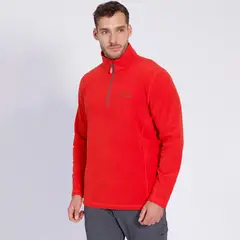 KANNU - Polar Valle De La Luna Half Zipper Hombre Naranja Claro