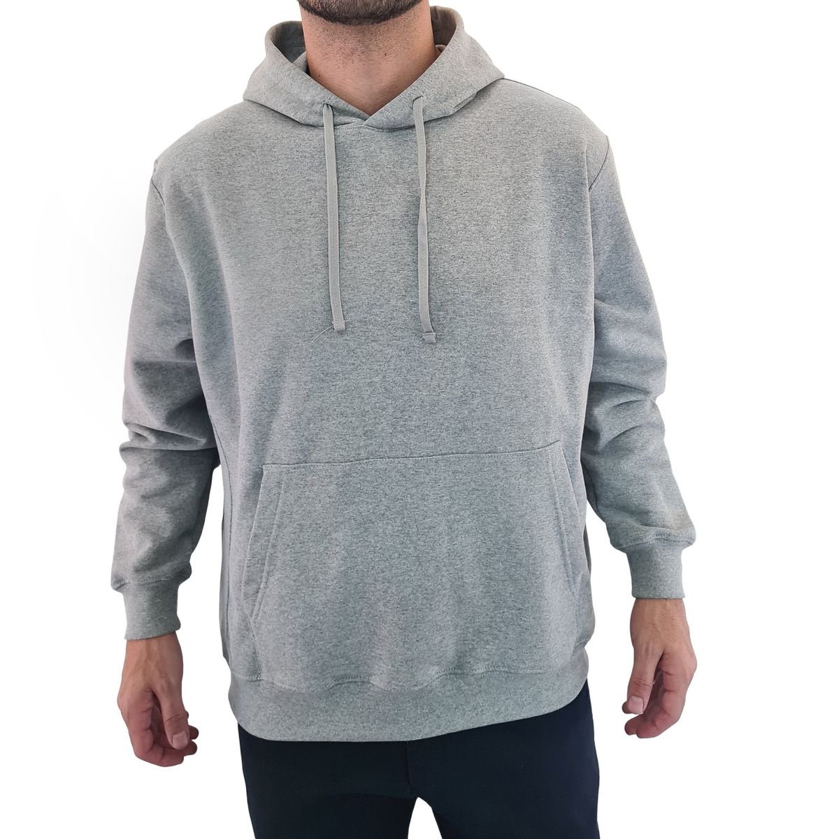 MLK - Poleron Liso MLK Gris Hombre