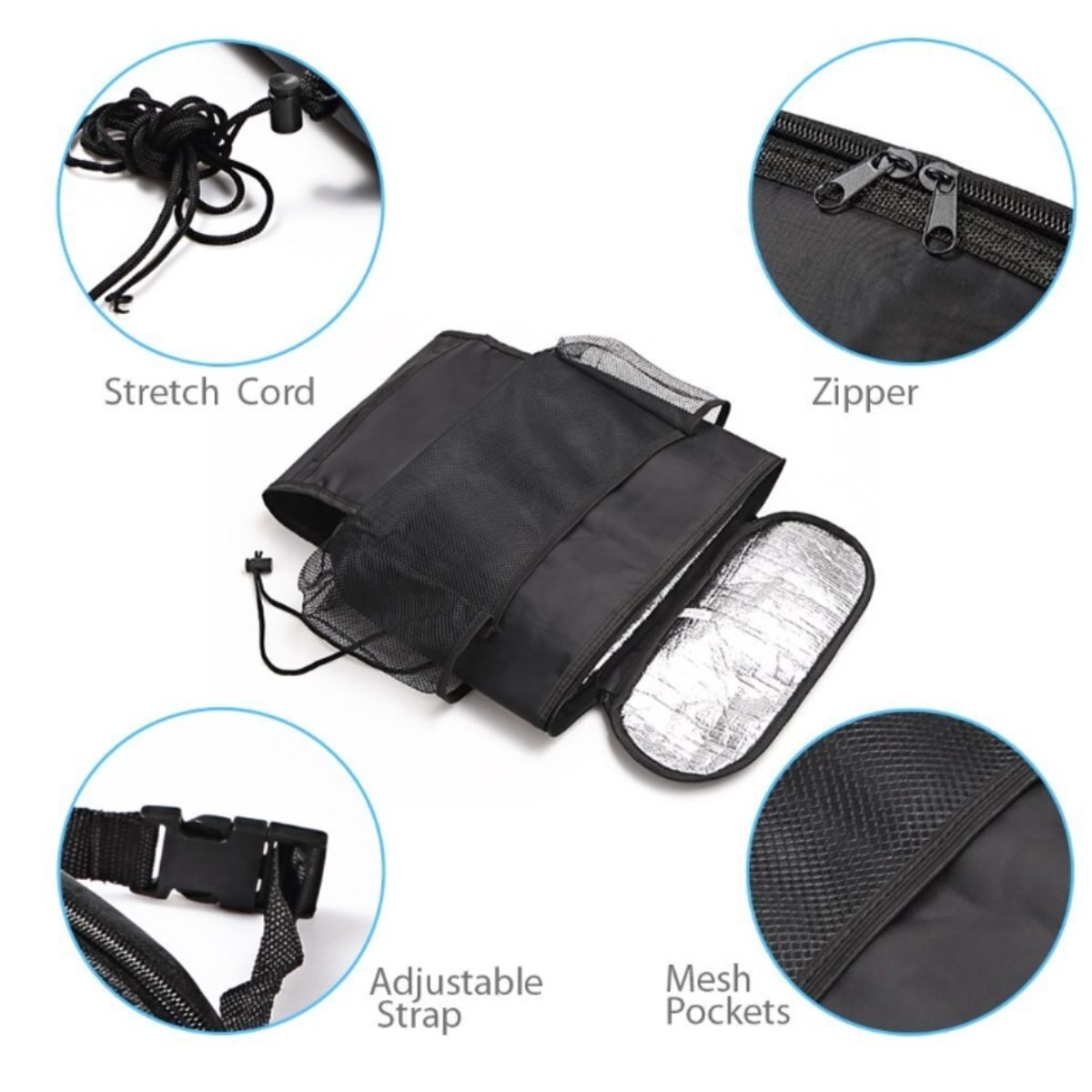 GENERICO - Bolso Organizador Para Respaldo Asiento Trasero De Auto