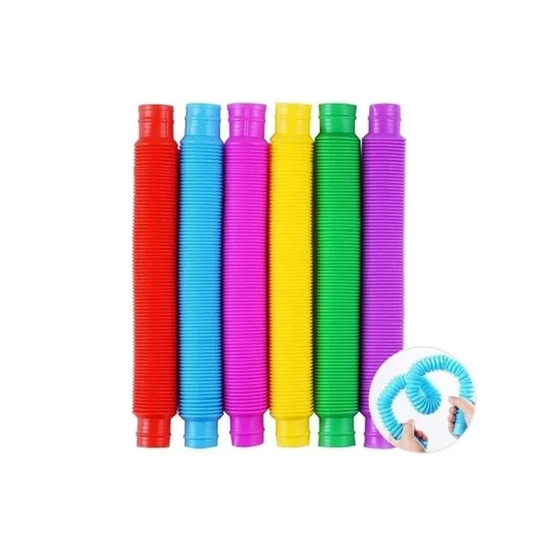 GENERICO - Pack 10 Pop Tubos De Colores Surtidos Juguetes Sensoriales