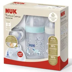 NUK - Set de mamaderas Nature Sense Perfect Starter Azul