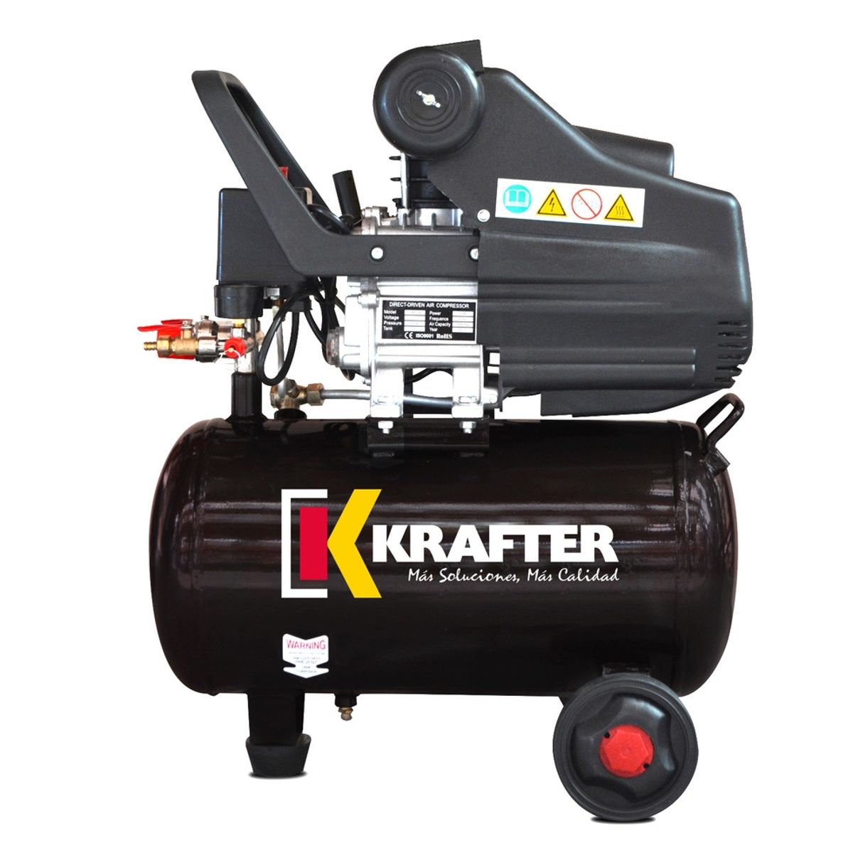 KRAFTER - Compresor Krafter 24 Lts 2hp 220v 115psi 8bar