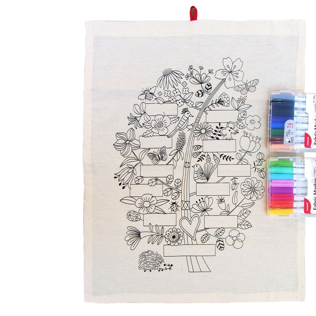 EMPORIO CURANIPE - KIT PARA PINTAR ARBOL DE LA FAMILIA 16 COLORES