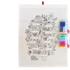 EMPORIO CURANIPE - KIT PARA PINTAR ARBOL DE LA FAMILIA 16 COLORES