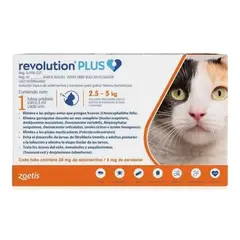 GENERICO - Pipeta Antiparasitaria Revolution Plus 0,5ml Gatos 2,5 A 5kg