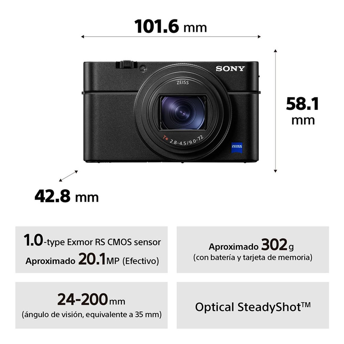 SONY - Sony Cámara Compacta Rx100 Vii