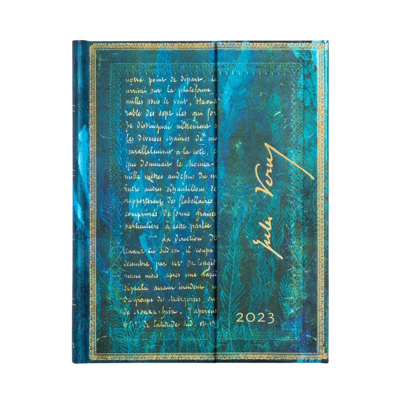 PAPER BLANKS - Agenda 2023 Verne, Veinte Mil Leguas, Tapa Dura, Vista Semanal, Ultra