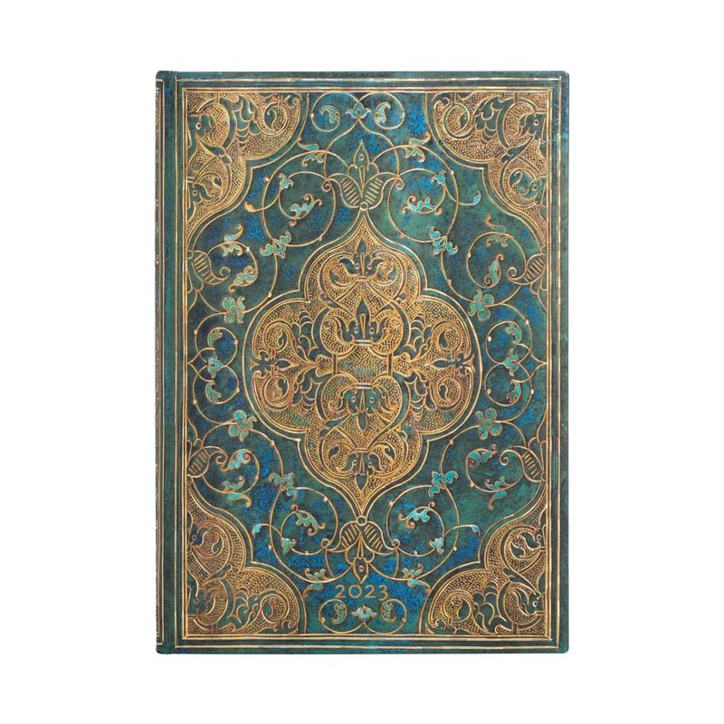 PAPER BLANKS - Agenda 2023 Turquesa Turquoise Chronicles, Tapa Dura, Vista Semanal, Midi