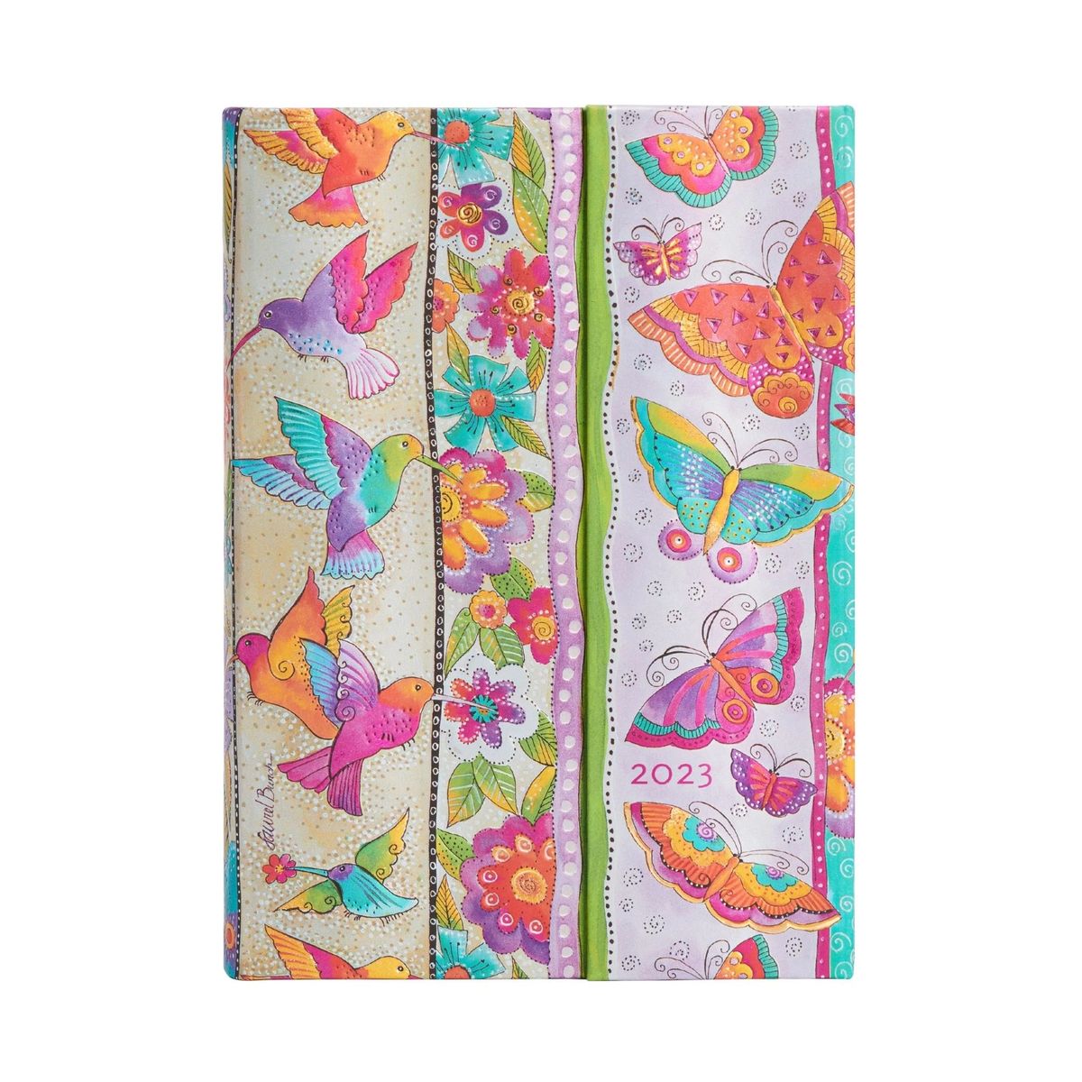 PAPER BLANKS - Agenda 2023 Hummingbirds & Flutterbyes, Tapa Dura, Vista Dia, Midi