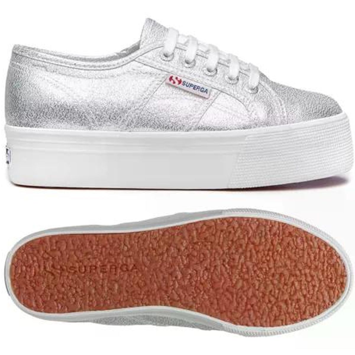 SUPERGA - Zapatilla Lamew Plateado Superga