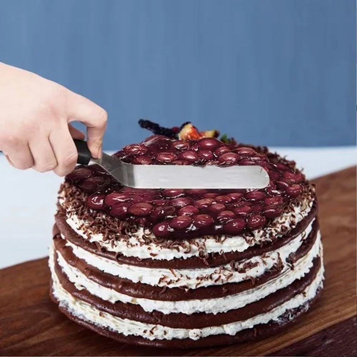 PASTELERIUS - Espátula Repostera Espátula Decoración Espátula Curva 27cm Espátulas Repostera Decorativa Espátula