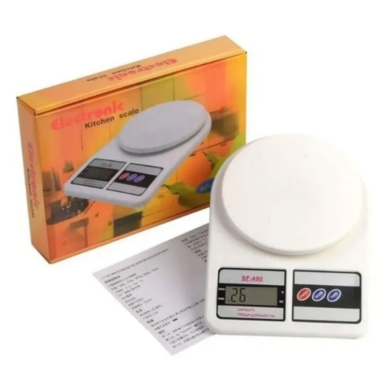 GENERICO - Balanza Pesa Digital Para Cocina 0 A 10kg