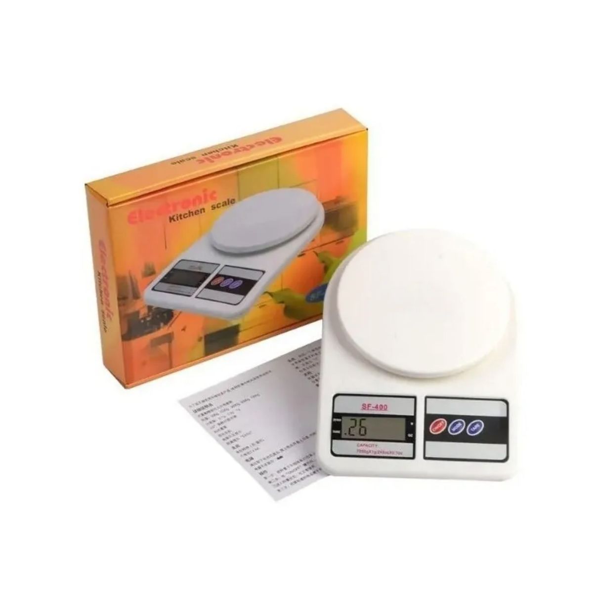 GENERICO - Balanza Pesa Digital Para Cocina 0 A 10kg