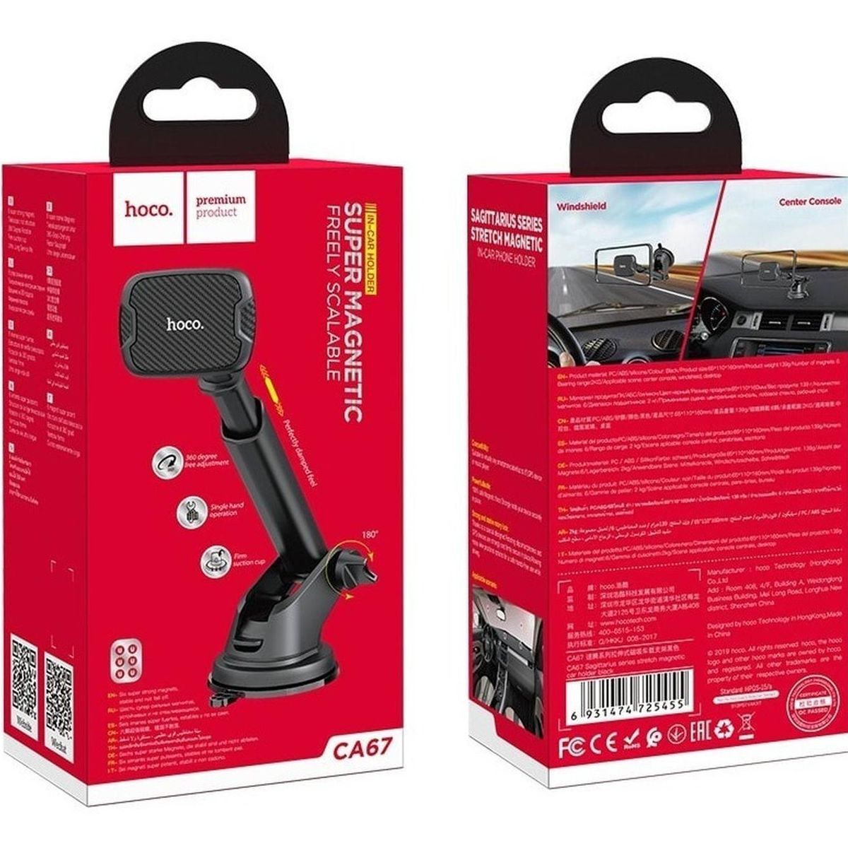 HOCO - SOPORTE AUTO MAGNETIC HOCO PREMIUM CA67