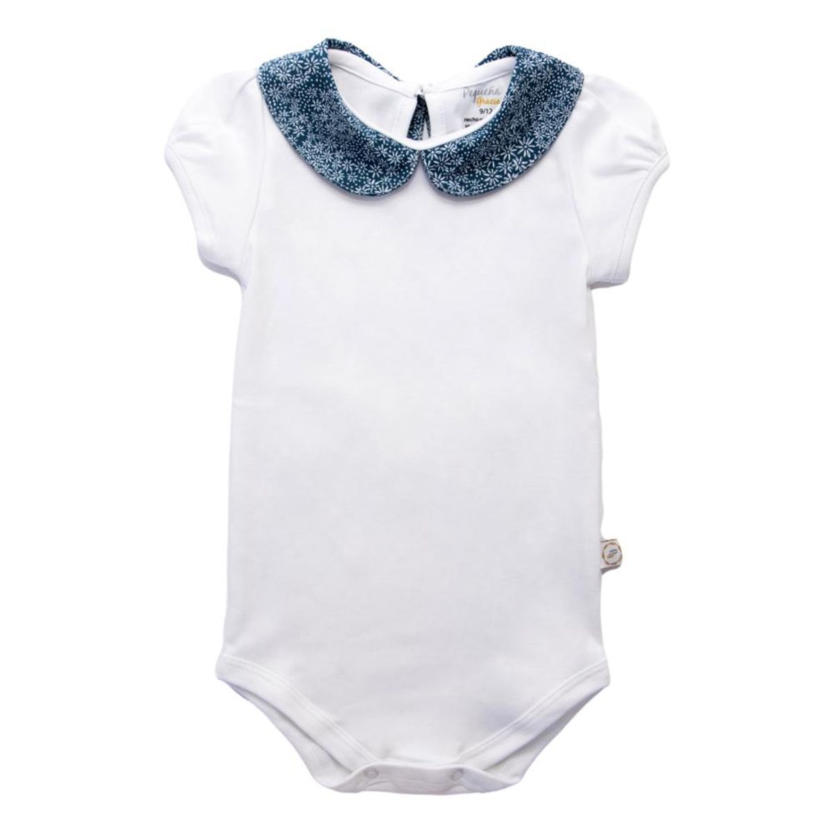 PEQUEÑA GRACIA - Body Sofia Cuello Floral 100 Algodón Pima