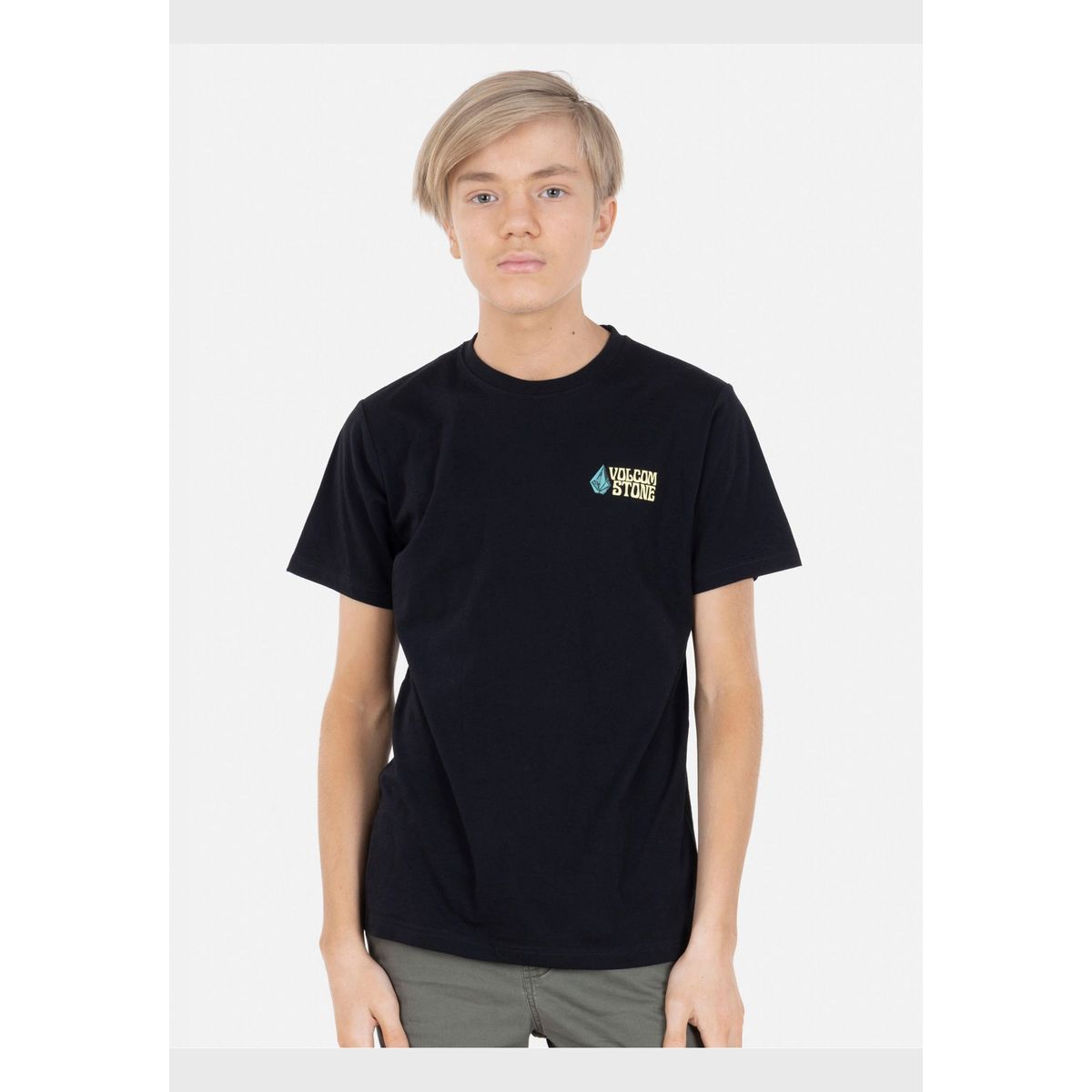 VOLCOM - Polera THE UNKNOWN SS TEE Infantil Negro Volcom