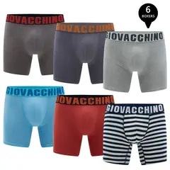 GIOVACCHINO - Pack de 6 Boxer Medio Algodon Hombre.