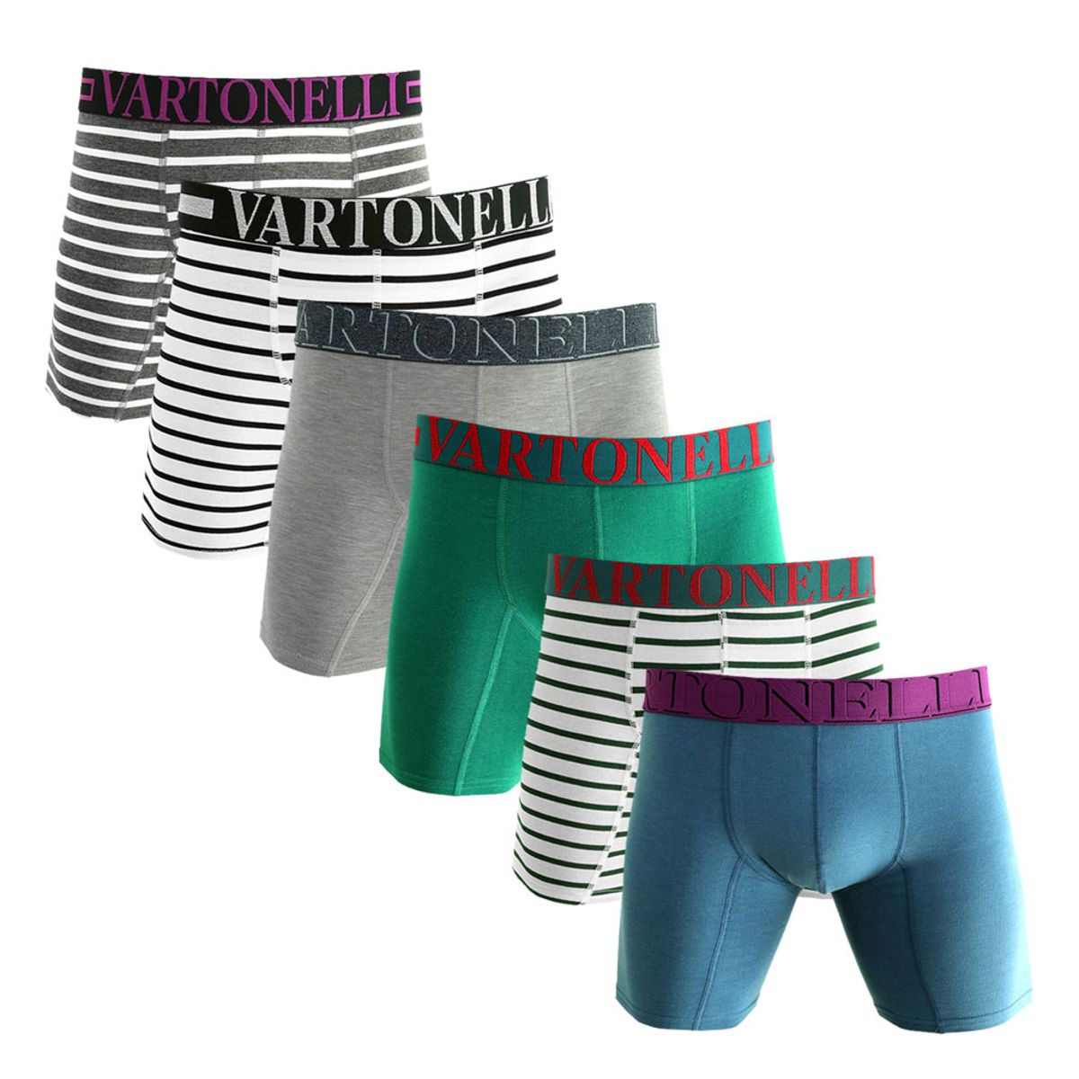 GIOVACCHINO - Pack de 6 Boxer Largo Algodón Hombre.
