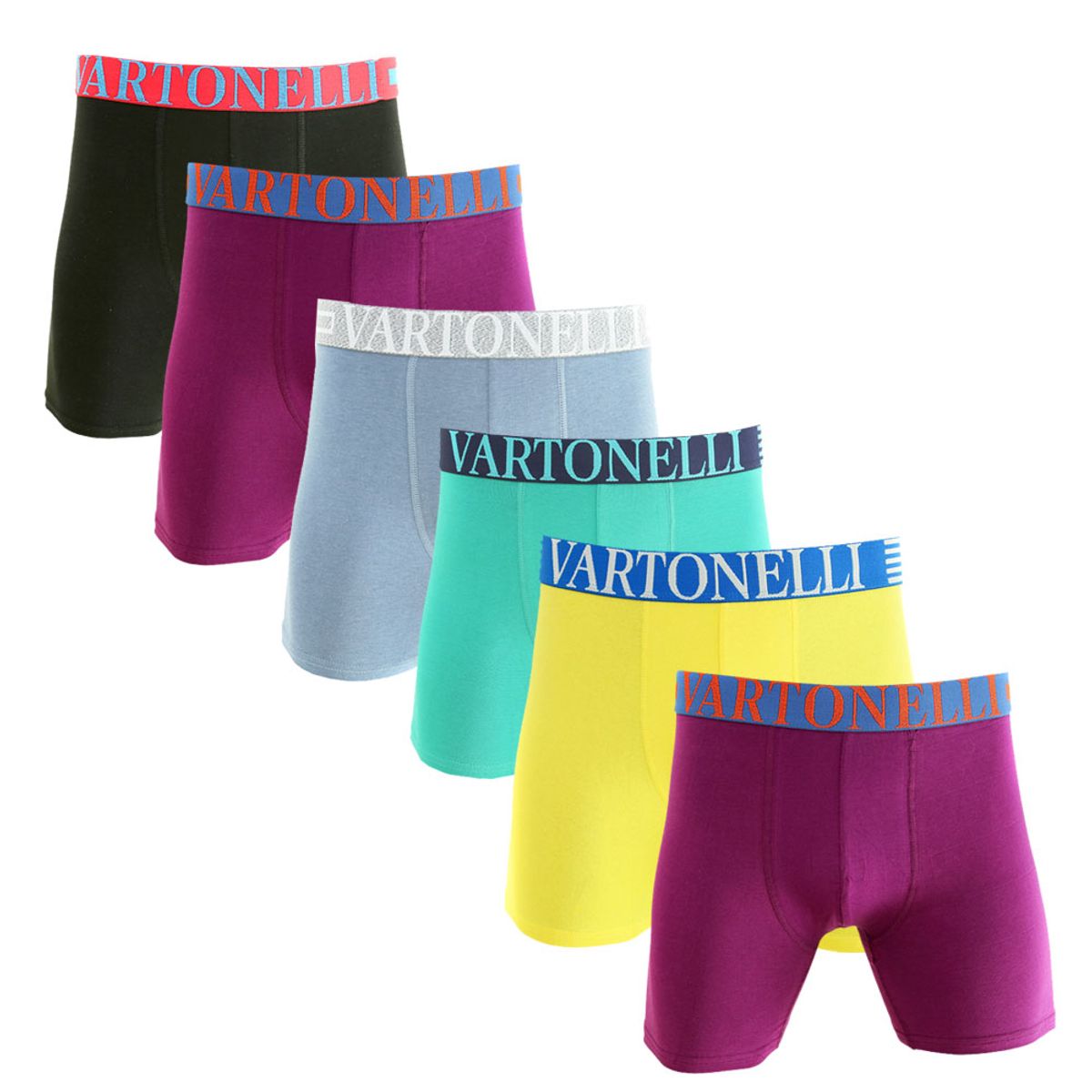 GIOVACCHINO - Pack de 6 Boxer Medio Algodón Hombre