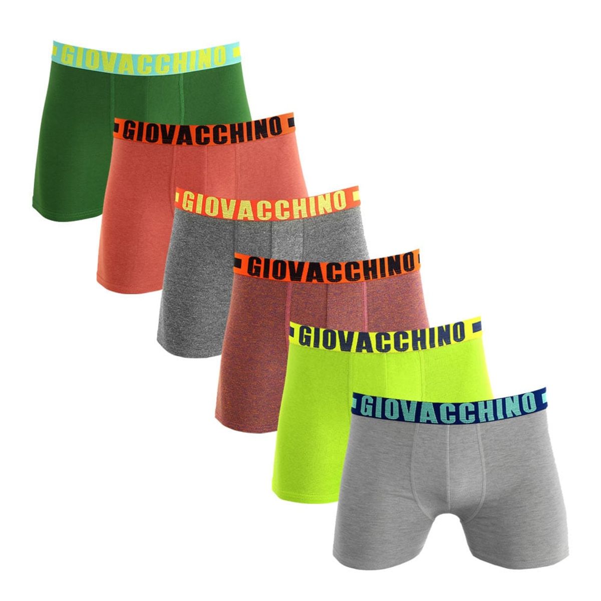 GIOVACCHINO - Pack de 6 Boxer Niño Algodón.