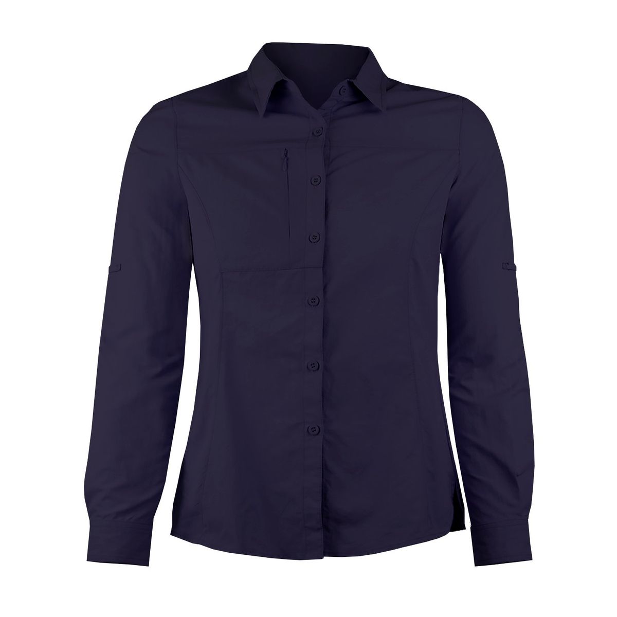 ANDESLAND OUTDOOR APPAREL - Blusa Trekking Ripstop Manga Larga UPF50 Fénec Azul Mujer