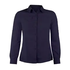 ANDESLAND OUTDOOR APPAREL - Blusa Trekking Manga Larga Azul Oscuro Mujer