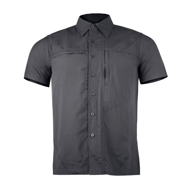 ANDESLAND OUTDOOR APPAREL - Camisa Trekking Ripstop Manga Corta UPF50 Fénec Grafito Hombre
