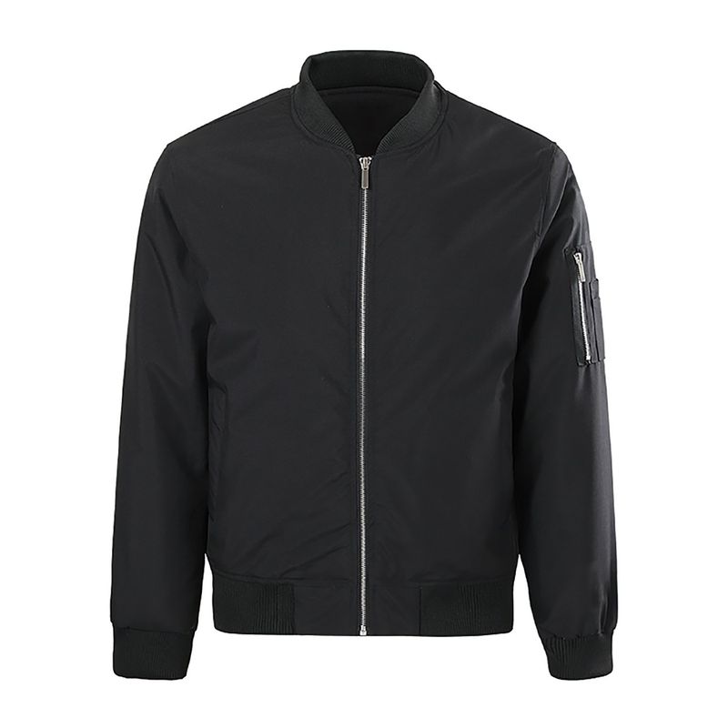 ANDESLAND OUTDOOR APPAREL - Chaqueta Bomber Casual Negra Hombre
