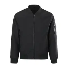 ANDESLAND OUTDOOR APPAREL - Chaqueta Bomber Casual Negra Hombre