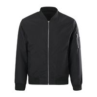 Chaqueta Bomber Casual Ruppell Negra Hombre